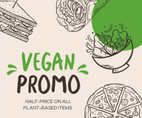 Plant-Based Food Vegan Facebook Post Image Preview