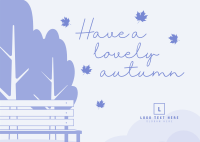 Autumn Greetings Postcard Design