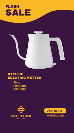 Stylish Electric Kettle Facebook story Image Preview