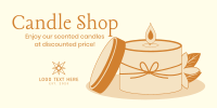 Candle Shop Promotion Twitter Post Design
