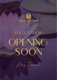 Yoga Studio Opening Flyer Design