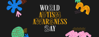 Quirky Autism Awareness Facebook cover Image Preview