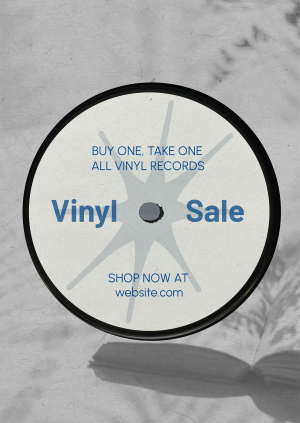 Vinyl Record Sale Poster Image Preview