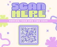 Quirky QR Discount Deal Facebook Post Preview