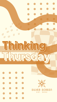 Psychedelic Thinking Thursday Instagram Story Design