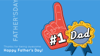 Number 1 Dad Facebook event cover Image Preview