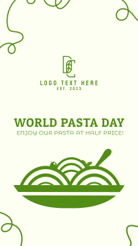 Tasty Pasta Vector Facebook story Image Preview