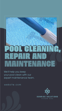 Pool Cleaning Services Instagram Reel Image Preview