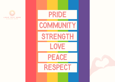 All About Pride Month Postcard Image Preview