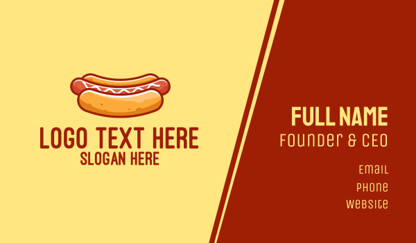 Hot Dog Sausage Business Card Design Image Preview