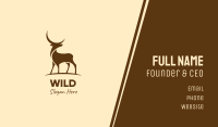 Wild Moon Deer  Business Card Image Preview