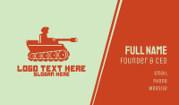Army Tank Business Card Design