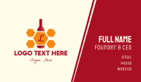 Honey Bottle Lettermark Business Card Design Image Preview