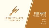 Rice Grain Fork Business Card Image Preview