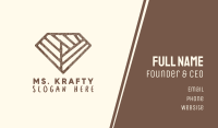 Brown Rustic Diamond Business Card Image Preview