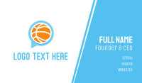 Basketball Sport Chat Business Card Image Preview