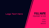 Futuristic  Hot Pink  Business Card Image Preview