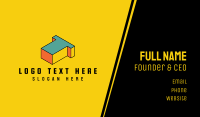 3D Pixel Letter T Business Card Image Preview