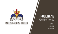 Strong Cyborg Fighter Business Card Image Preview