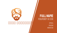 Sleeping Turban Man Business Card Image Preview