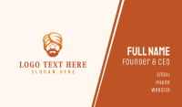 Sleeping Turban Man Business Card Preview