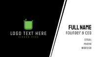Green Lab Jar Business Card Preview