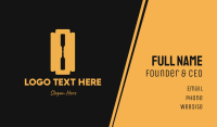 Vintage Bottle Blade Business Card Design Image Preview
