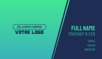 Modern Gaming Wordmark Business Card Image Preview