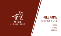 Wild White Fox  Business Card Image Preview