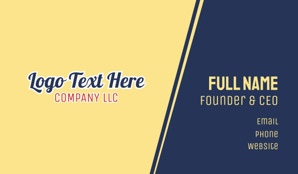 American Company Text Font Business Card Design Image Preview