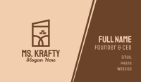 Brown Wall Construction Business Card Image Preview