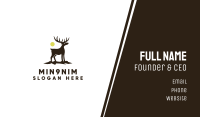 Midnight Deer Silhouette Business Card Image Preview