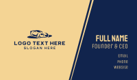 Blue Sedan Car  Business Card Preview