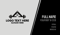 Weights Gym House Business Card Image Preview