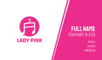 PInk Fashion Music  Business Card Image Preview
