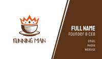 Coffee Cup King Business Card Image Preview