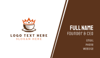 Coffee Cup King Business Card Preview