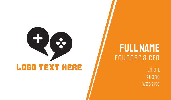 Game Forum Chat Business Card Design Image Preview