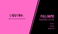 Mexican Pink Business Card Image Preview