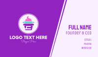Multicolor Cupcake Shop Business Card Image Preview