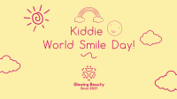 Kiddie World Smile Day Facebook Event Cover Design