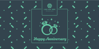 Wedding Anniversary Rings Twitter post Image Preview