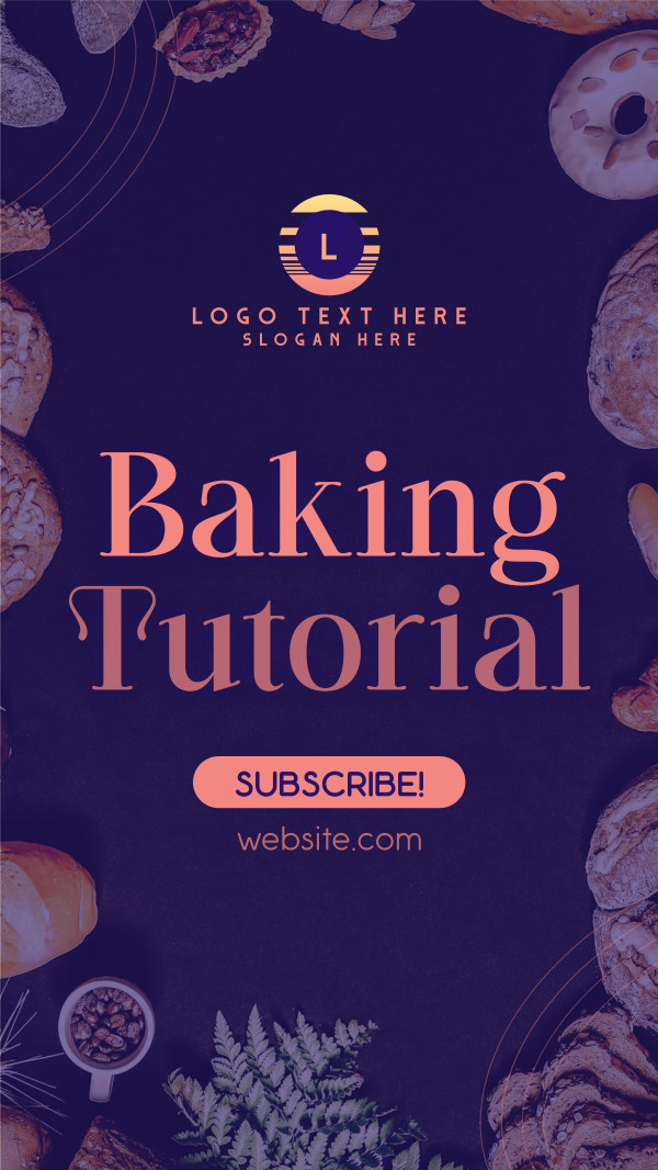 Tutorial In Baking Facebook Story Design