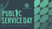 Minimalist Public Service Day Reminder Animation Preview