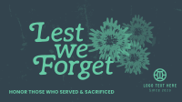 Service and Sacrifice Facebook Event Cover Design