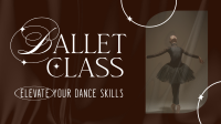 Elegant Ballet Class Video Image Preview