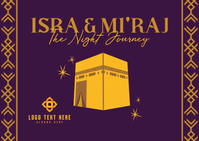 Isra and Mi'raj Postcard Image Preview
