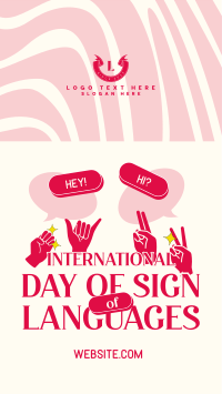 Sign Languages Day Celebration Facebook Story Design
