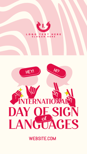 Sign Languages Day Celebration Facebook story Image Preview