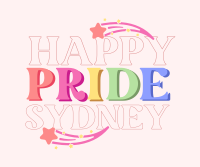 Happy Pride Text Facebook Post Design